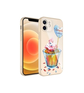 Apple iPhone 11 Uyumlu Kılıf Kamera Korumalı Desenli Sert Silikon Zore Epoksi Kapak (Model 8)