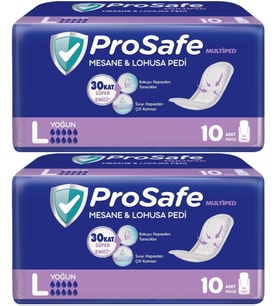 Prosafe Mesane & Lohusa Pedi  L-Büyük Yoğun 20 Adet (2PK*10)