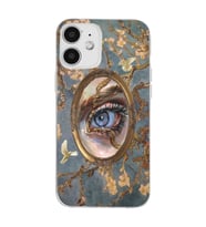 Iphone 12 Uyumlu Aesthetic Göz Tasarımlı Şeffaf Telefon Kılıfı