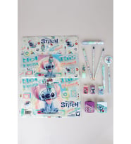 LİSANSLI STITCH 15 PARÇA FULL KIRTASİYE SETİ ÇITÇIT DOSYA,3 ADET SİLGİLİ KURŞUN KALEM , ROKET SİLGİ VE ÇİFT BIÇAKLI KALEMTRAŞ KIRTASİYE SETİ
