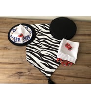 SOFRA SUNUM SETİ ZEBRA DESENLİ (Krem)