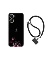 Vivo Y16 Kılıf Ipli Boyun Askılı Desenli Silikon Love 1629