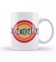 Democrat Kamala Harris 2024   Vintage Retro Rainbow Style Kupa Bardak Porselen