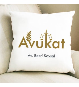 Kişiye Özel Avukatlara Özel Mesleki Tasarım Yastık