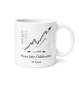 Borsa Broker Finans Merkezi Stres Seans Sonu Al Sat Emri Temalı Hediye Kupa Bardak