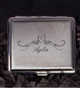 Kişiye Özel Metal Sigara Tabakası 106961 (Krem)
