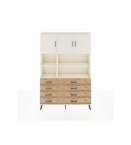 Arges Dolap 8 Raflı 8 Çekmeceli 3 Kapaklı 132x30x195 Aytaşı-Aytaşı/Çam
