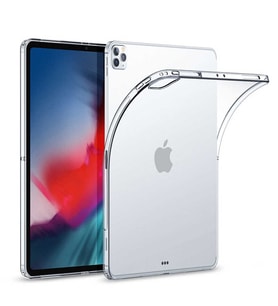 Apple iPad Pro 12.9 Pro 2020 (4.Nesil) Uyumlu Kılıf Zore Tablet Süper Silikon Kapak (Renksiz)