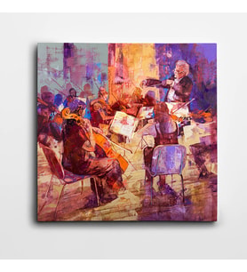 Orkestra Kare Kanvas Tablo