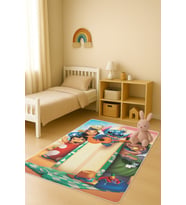 Modern Desenli Dijital Baskı Kaymaz Taban Çocuk ve Genç Odası Halısı H0870
