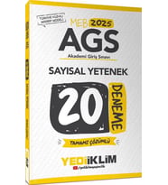 2025 MEB AGS Sayısal Yetenek Tamamı Çözümlü 20 Deneme Yediiklim Yayınları