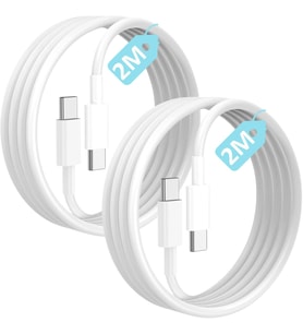 Type C-C, 60Watt PD Hızlı Şarj Kablosu, TPE Dış Yüzey, iPhone 15/16/17 ve Android İçin, REMORAX IPH (2Ad x 2Metre Açık Gri)