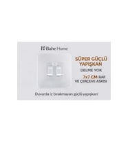 Süper Güçlü Yapışkanlı Raf ve Çerçeve Askısı 4 Lü Set 7x7 cm