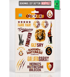 Lisanslı Galatasaray "Fark Var" Sticker Sheet