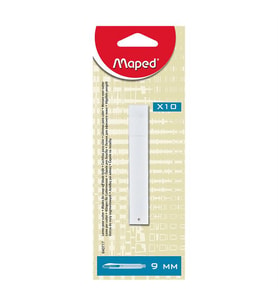 Maped Maket Bıçağı Yedeği 9mm 10lu 640717