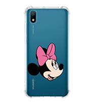 Huawei Y5 2019  Köşe Korumalı Antişok Kapak Minnie Mouse Tasarımlı Şeffaf  Kılıf