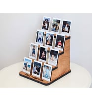 Polaroid Fotoğraf Standı (12 adet Fotoğraf ile birlikte) (Ceviz)