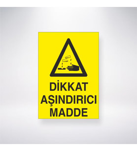 Dikkat Aşındırıcı Madde
