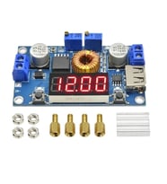 XL4015 75W 5A DC-DC Voltmetre Ekranlı (4Digits) Voltaj Düşürücü Modül(Usb Çıkışlı)