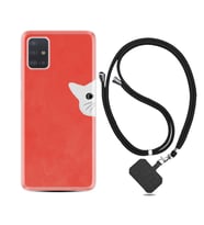 Samsung a71 A72 A73 A7 A9 2018 C7 C9 Kılıf Boyun Askılı Silikon Kedoş 1735