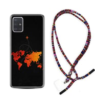 Samsung a71 A72 A73 A7 A9 2018 C7 C9 Kılıf Boyun Asklı Rasta Silikon İz Bırakan Uçak 1778