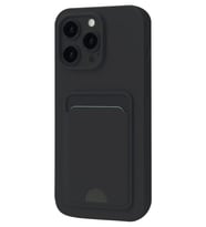 Newface Apple iPhone 16 Plus Kılıf Kelvin Kartvizitli Silikon - Siyah