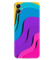Samsung Galaxy A04E Kılıf Silikon Desen Özel Seri Renk Cümbüşü 1631