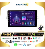 Toyota Verso 2009-2018 Model 4GB + 64GB Android 13 Kablosuz Carplay Navigasyon Multimedya Sistemi