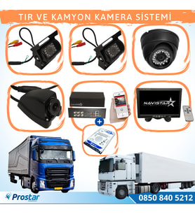 Tır Ve Kamyonlar Için Uzaktan İzlemeli 4 Kameralı 1 Tb Harddisk Kamera Seti