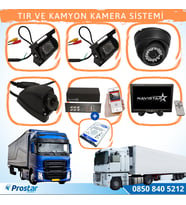 Tır Ve Kamyonlar Için Uzaktan İzlemeli 4 Kameralı 1 Tb Harddisk Kamera Seti