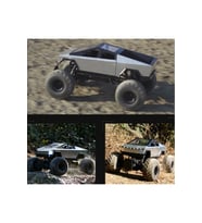 1:8 Dev Büyük Boy 4x4 Cybertruck Rc Kumandalı Uzaktan Kumandalı Araba 2.4 Ghz Işıklı