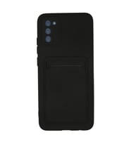 Northcity Newface Samsung Galaxy A02s Kılıf Kelvin Kartvizitli Silikon - Siyah