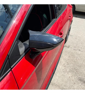 Sts Oto Aksesuar Seat Leon Mk3 Mk3.5 Batman Yarasa Ayna Kapağı Piano Black Abs Plastik