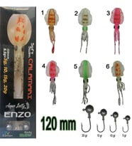 SİLİKON AHTAPOT AQUASALTY Enzo Soft Swim Calamari120mm + Jig Head RENK:02