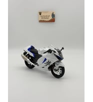 Suzuki Hayabusa Sesli &amp; Işıklı 1:12 Ölçekli Beyaz Diecast Motosiklet