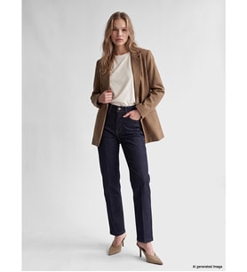 LCW Jeans İndigo Straight Fit Kadın Jean Pantolon