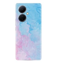 Vivo V29 Lite Kılıf Resimli Desenli Baskılı Silikon Pink Blue Abstract 1385