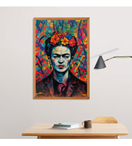 Ezgoola / Frida Kahlo Pop Art Poster Çerçevesiz / Özel Tasarım Modern Sanat / Ezgoola Grafik Poster / 350 gr Kaliteli Kağıt / Poster / Hediye / Duvar Posteri