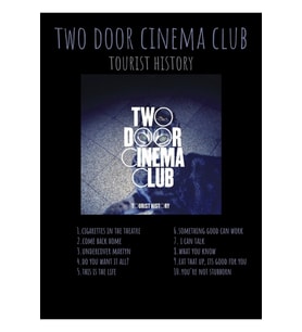 Two Door Cinema Club - Turist Tarihi - Albüm Tracklıst Logo Tablo Ahşap Poster Dekoratif