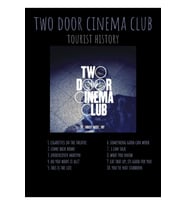 Two Door Cinema Club - Turist Tarihi - Albüm Tracklıst Logo Tablo Ahşap Poster Dekoratif