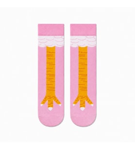 Carnaval Pembe Tavuk Bacağı Unisex Soket Çorap