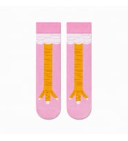Carnaval Pembe Tavuk Bacağı Unisex Soket Çorap