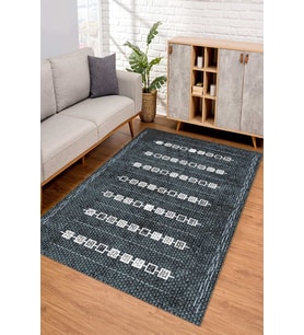 Dijital Kaymaz Taban Yıkanabilir Renkli Salon Halısı Mutfak Halısı Yolluk ND-SD-1011 (Gri)