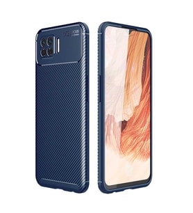 Oppo 73 Kılıf Esnek Soft Karbon Tasarım Legion Serisi (Lacivert)