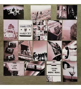 POSTER SET 22 SİYAH BEYAZ DUVAR KAĞIDI (Karışık)