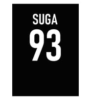Bts Kpop Suga Isim Etiketi Tablo Ahşap Poster Dekoratif Kod1562
