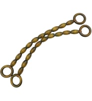 Angel Çanta Aksesuar 20 mm Oval Ahşap Boncuklu 40 cm Zeytin Yeşili Renk Çanta Sapı