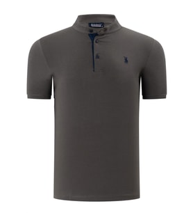 T8560 DEWBERRY T-SHIRT-DÜZ HAKİ (Karışık)