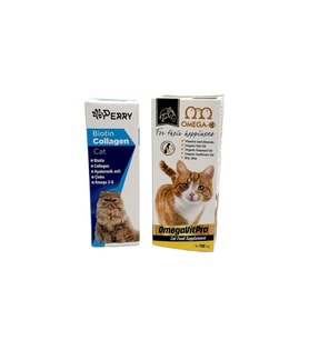 Kediler İçin Biotin Collagen 50ml + OmegaVitPro