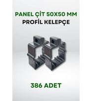 Panel Çit 50x50 MM Profil Kelepçe (386 Adet) (Gri)